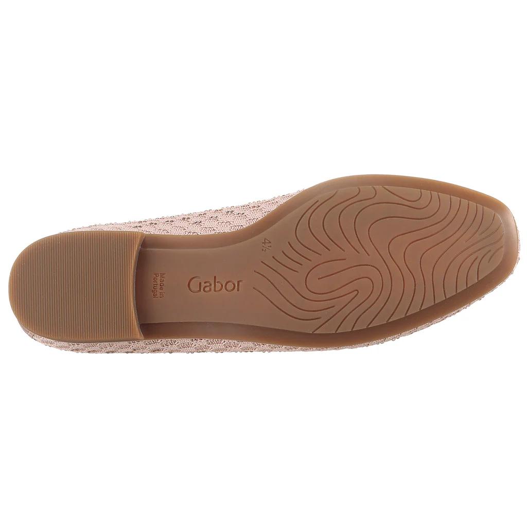 Gabor Slipper Blockabsatz Loafer Bequemschuh mit funkelnden Strass-Steinen Kostenloser Versand international
