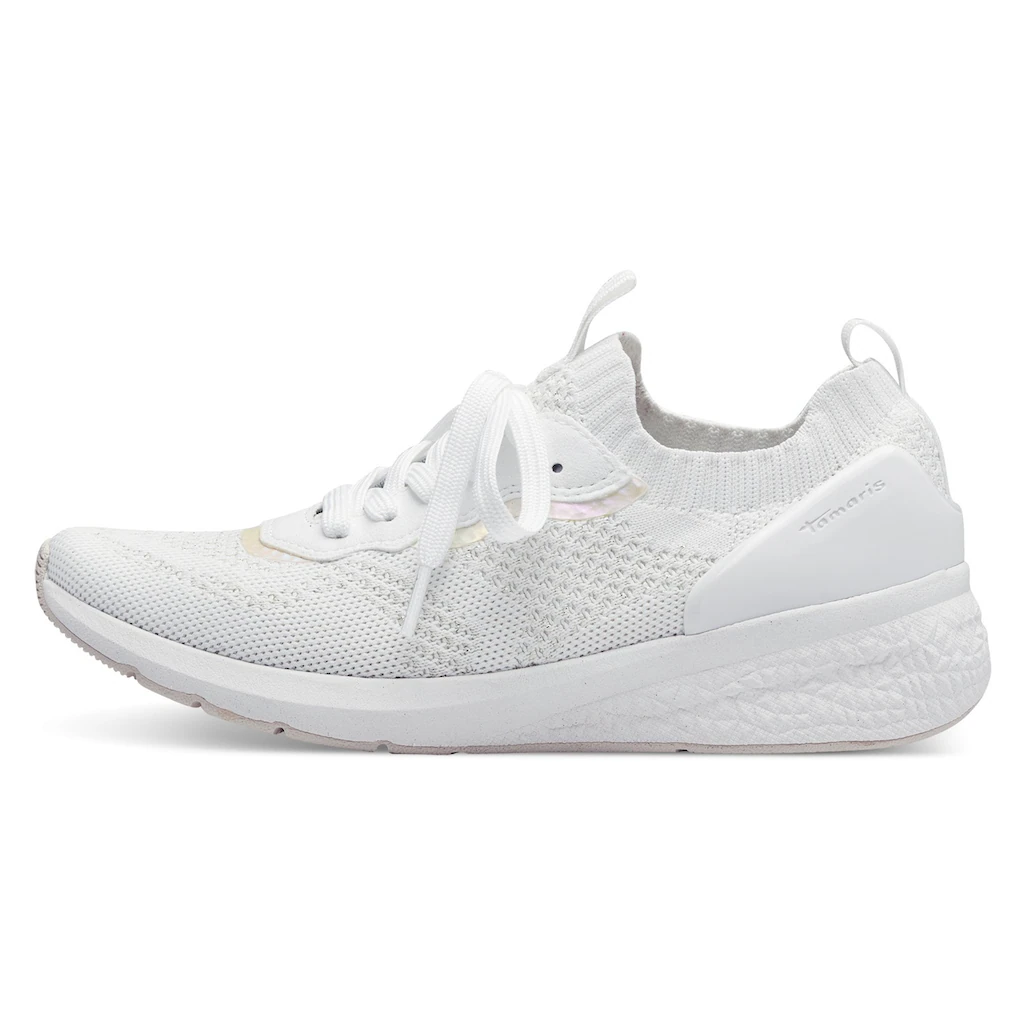 Tamaris Slip-On Sneaker Freizeitschuh Halbschuh Schnürschuh mit aufgesetzer Zierschnürung online bestellen Outlet