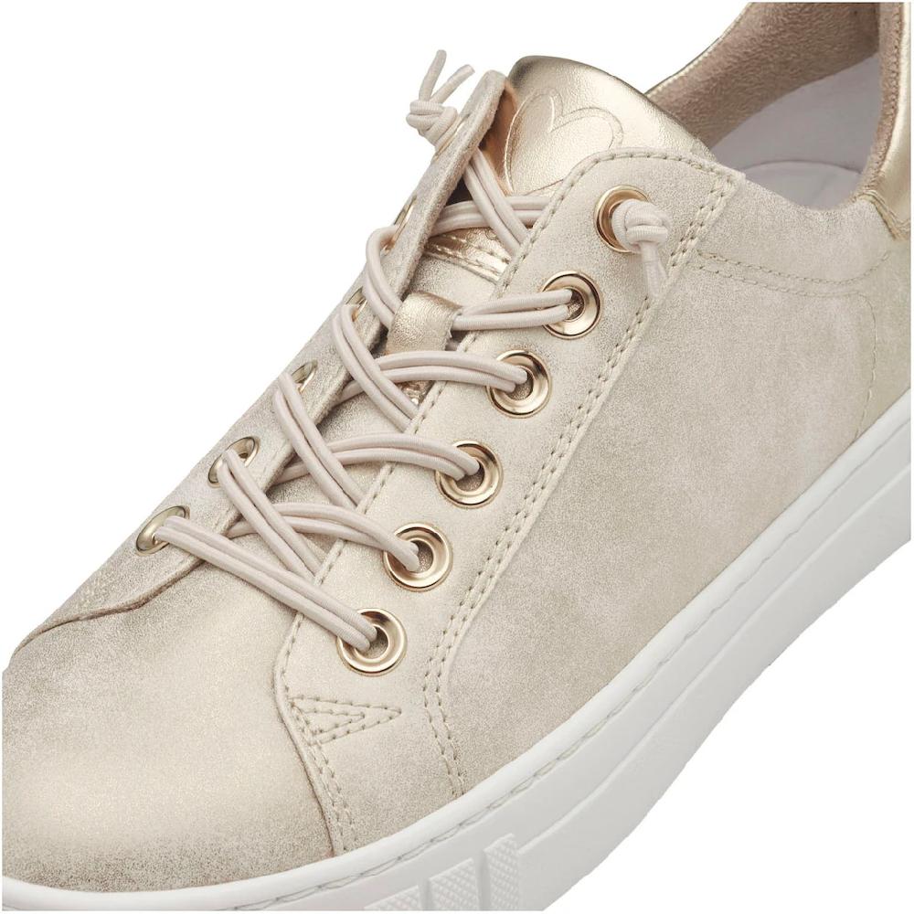MARCO TOZZI Slip-On Sneaker Freizeitschuh Halbschuh Schlupfschuh im Metallic Look Limitierter Zeitrabatt
