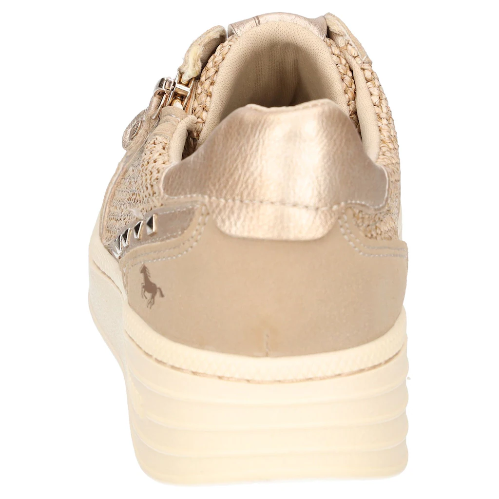 Mustang Shoes Sneaker Plateausneaker Schnürschuh mit Glitzernieten Günstig kaufen