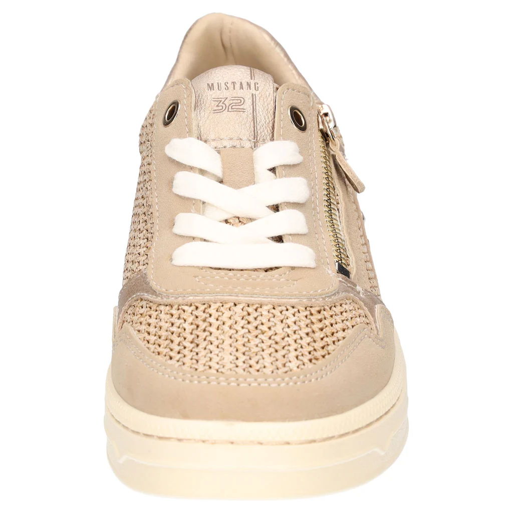Mustang Shoes Sneaker Plateausneaker Schnürschuh mit Glitzernieten Günstig kaufen