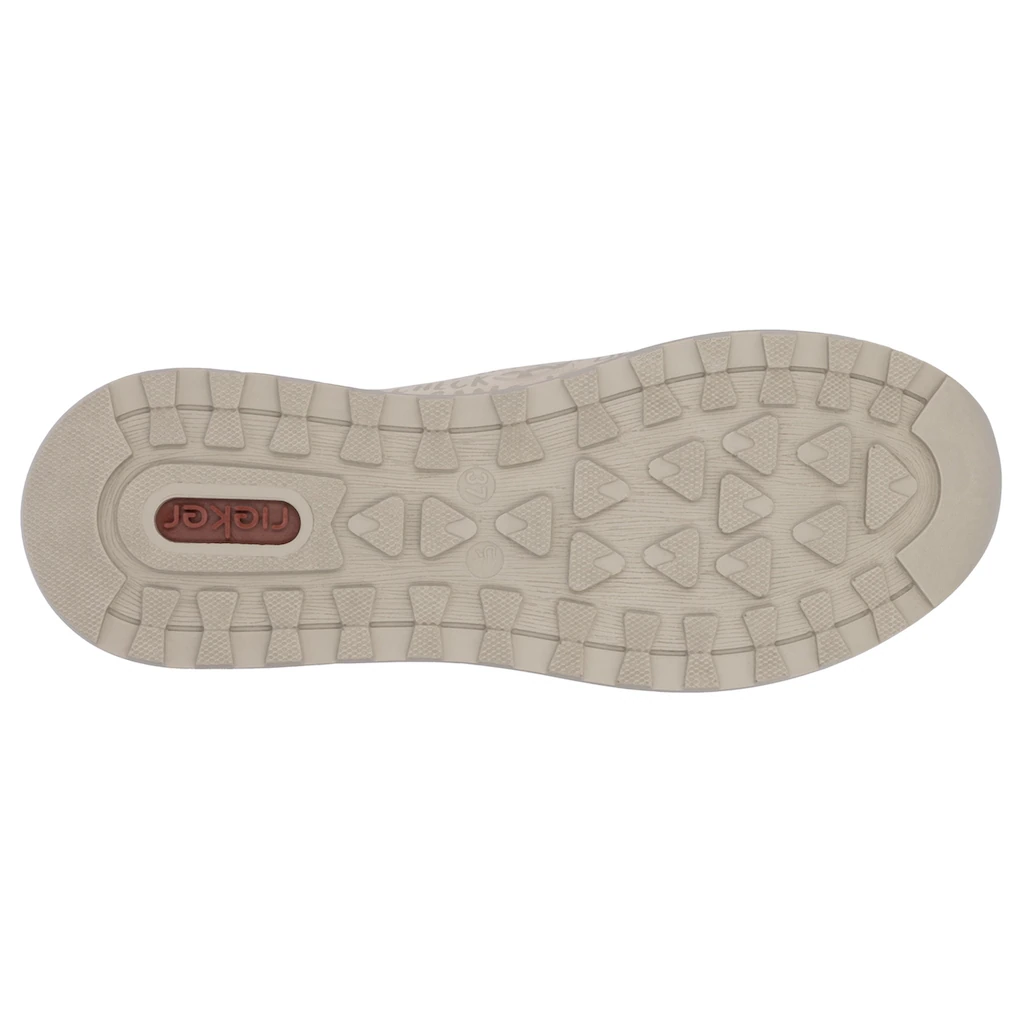 Rieker Slip-On Sneaker Schlupfschuh Freizeitschuh Halbschuh mit Lettering-Print kaufen Versandkostenfrei