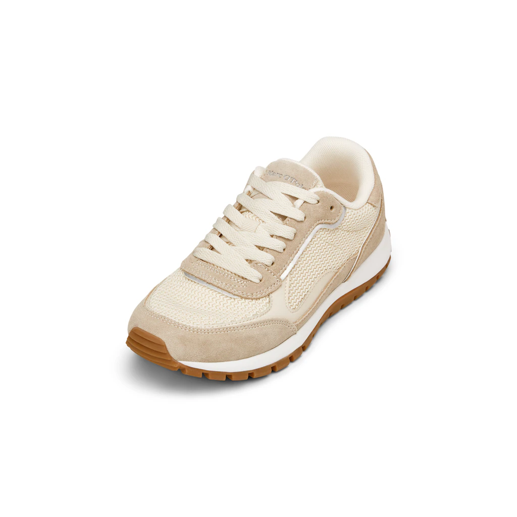 Marc O'Polo Sneaker »aus Rindleder mit Strickeinsatz«