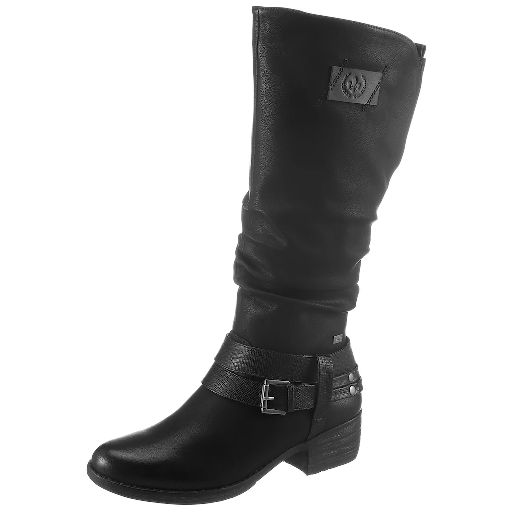Rieker Winterstiefel Boots Warmfutter Blockabsatz mit auffälliger Schnalle kaufen VIP-Rabatte