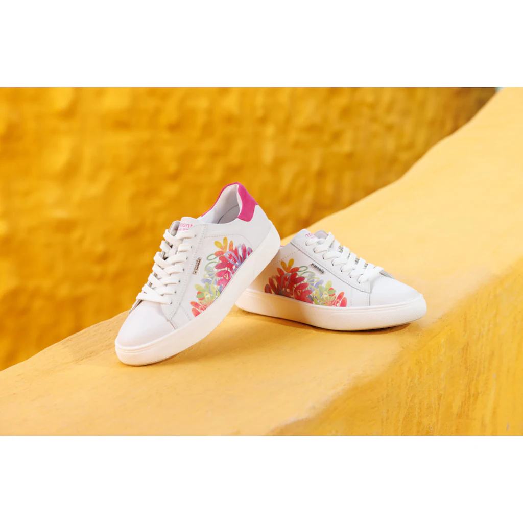 Remonte Plateausneaker Schnürschuh Freizeitschuh Halbschuh mit Blütenprint ▷ für Neueste Stile
