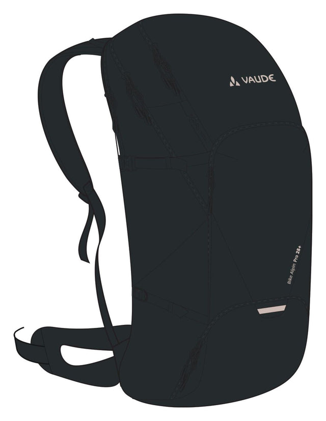 VAUDE VAUDE Bike Alpin Pro 28 + Rucksack schwarz &vert; 2025 Versandkostenfrei
