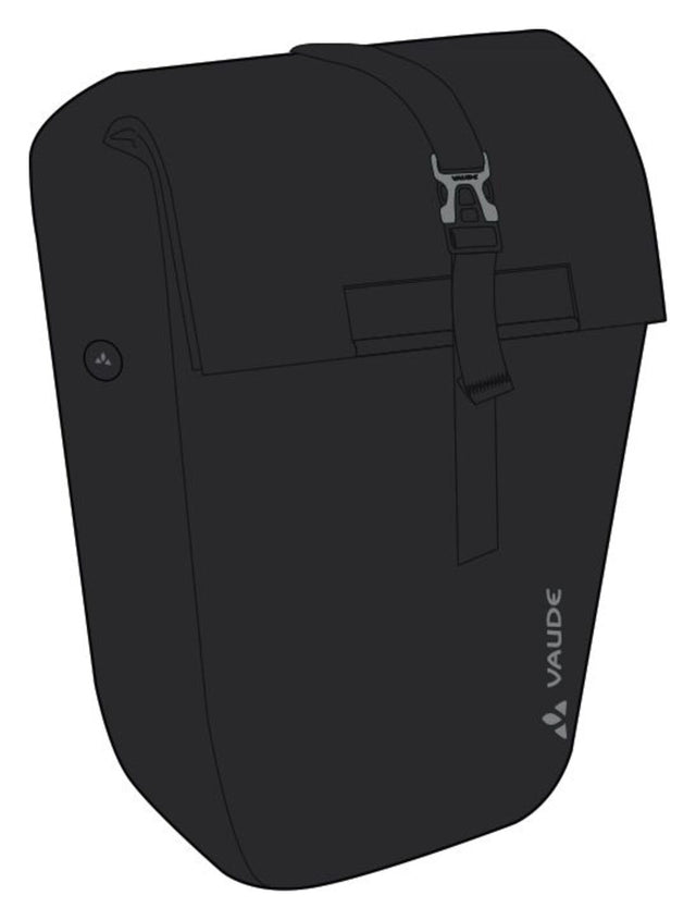 VAUDE VAUDE ReCycle Back Single Fahrradtasche schwarz &vert; 2025 Osterangebot