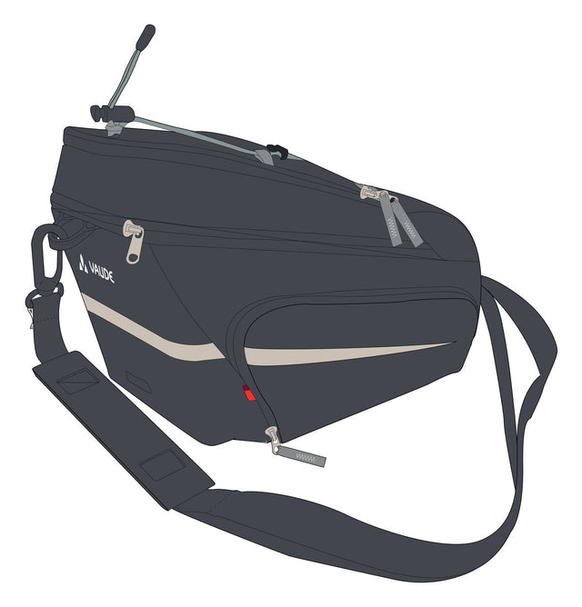 VAUDE VAUDE Silkroad Plus Gepäckträgertasche Snap-It schwarz &vert; 2025 Jubiläumsangebot