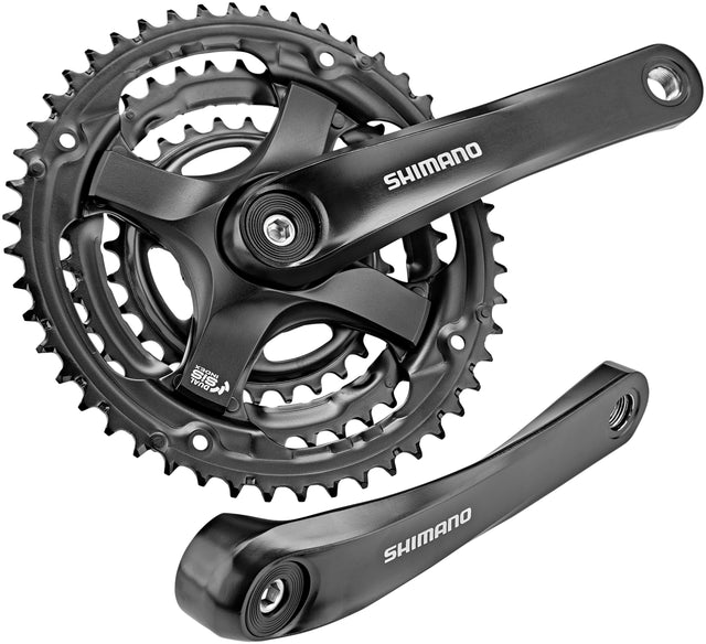 Shimano Shimano FC-TY501 Kurbelgarnitur 6/7/8-fach 48-38-28 Zähne schwarz &vert; 2025 Große Rabatte