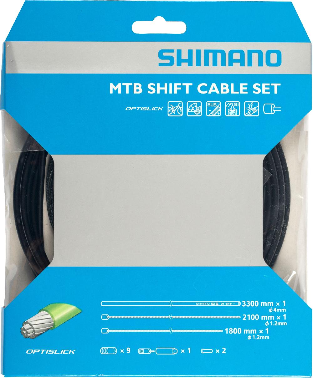 Shimano Shimano MTB Optislick Schaltkabel Set schwarz &vert; 2025