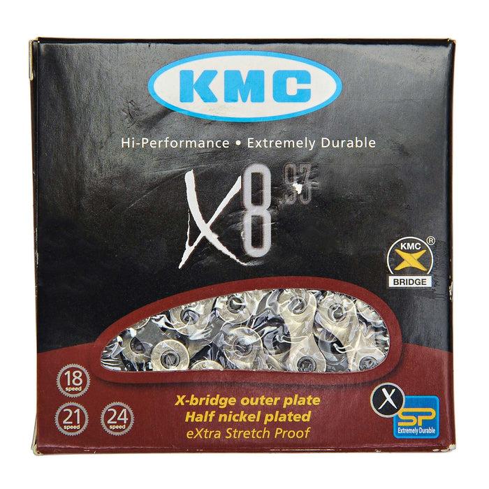 Kette 6/7/8V KMC X8 Silber/Grau Exklusive Angebote