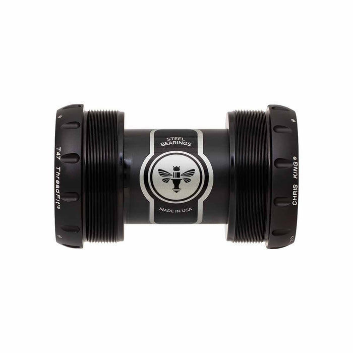 CHRIS KING ThreadFit T47 30x 68/73mm Tretlagergehäuse Mattschwarz