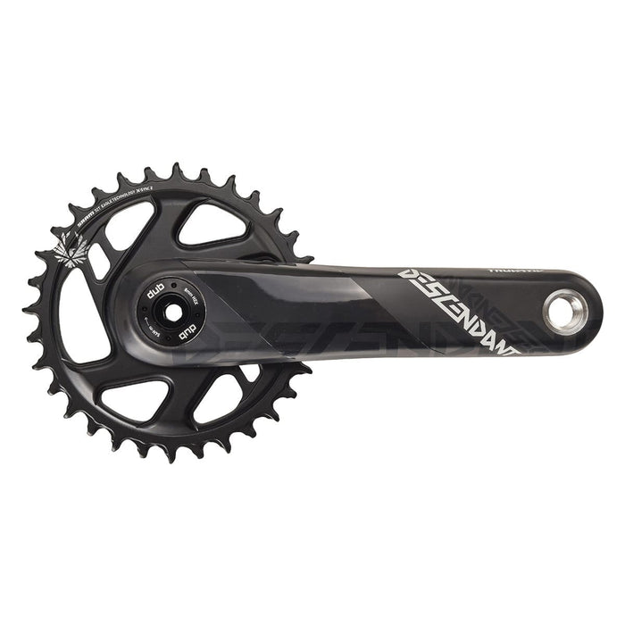 12-fach Mono Kettenblatt TRUVATIV EAGLE DESCENDANT CARBON BOOST DUB Direct Mount Schwarz