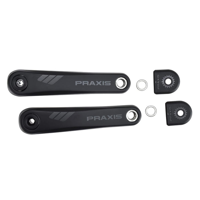 Carbon-Kurbeln für E-Mountainbike PRAXIS Motor Yamaha/Bosch Schwarz Große Rabatte