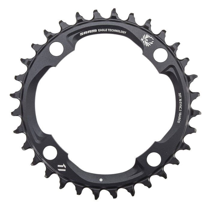 Kettenblatt Mono SRAM X-SYNC2 EAGLE 12V 4 Loch 104mm Schwarz