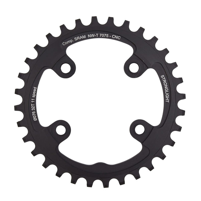 Kettenblatt Mono STRONGLIGHT ALU 7075 NARROW WIDE Sram XX1 11-fach 4 Löcher 76mm