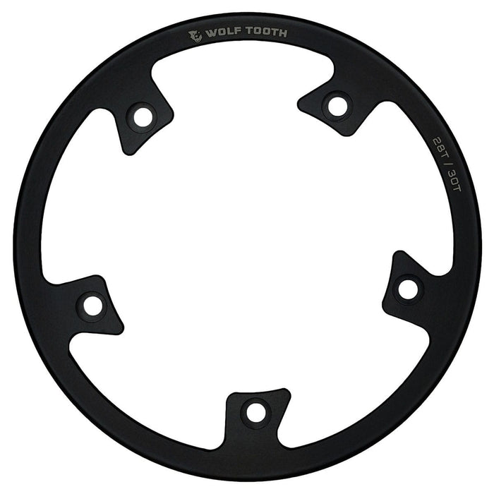 Bash Guard WOLF TOOTH für Kettenblatt Direct Mount WOLF TOOTH Inox Schwarz
