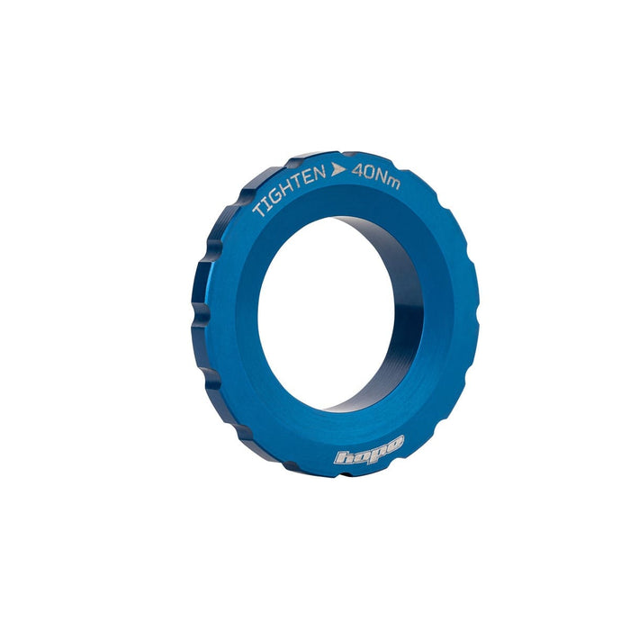HOPE Center Lock Externe Mutter Blau