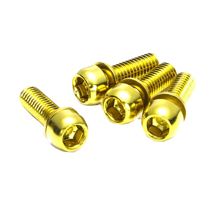 REVERSE Steigbügelschraube M6 x 18 mm Gold 4 Stück Bis zu 60% Rabatt