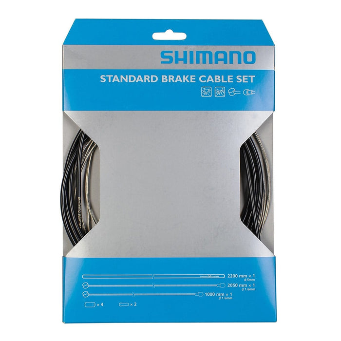 SHIMANO MTB- und Rennrad-Bremskabel- und Hüllen-Set Stahl