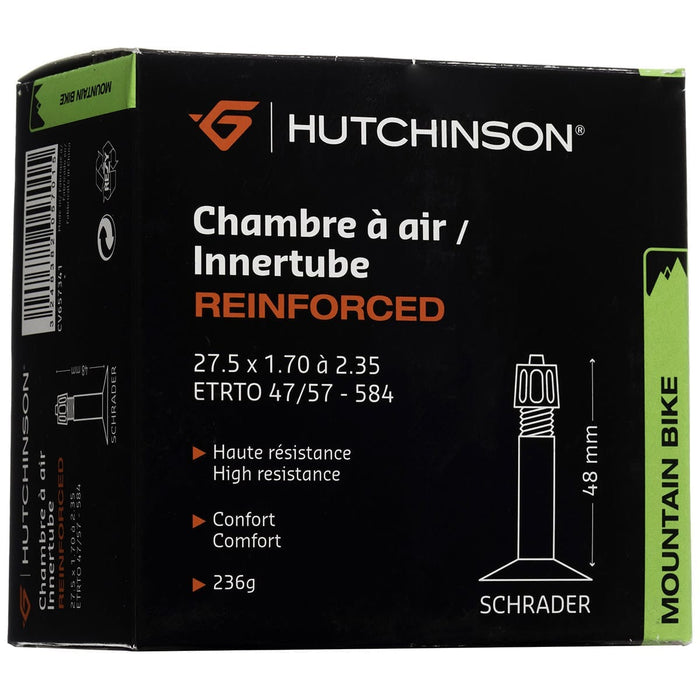 Schlauch HUTCHINSON REINFORCED 27.5x 1.70 - 2.35 Schrader 48mm