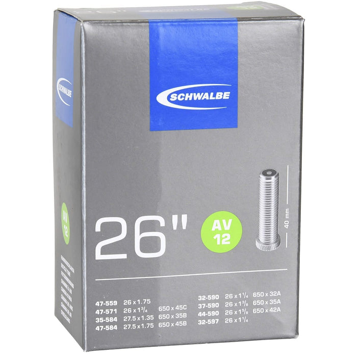 Luftkammer SCHWALBE STANDARD AV 12 26x1.75 Butyl Schrader 40 mm
