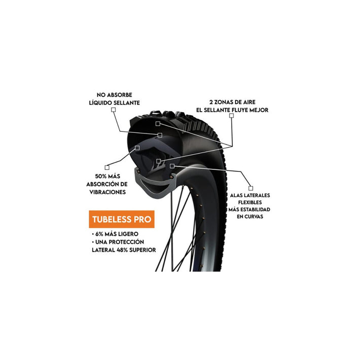 Schaumstoff Anti-Klemm Tubeless TANNUS ARMOUR PRO 27.5x2.10-2.60 Kostenloser Versand